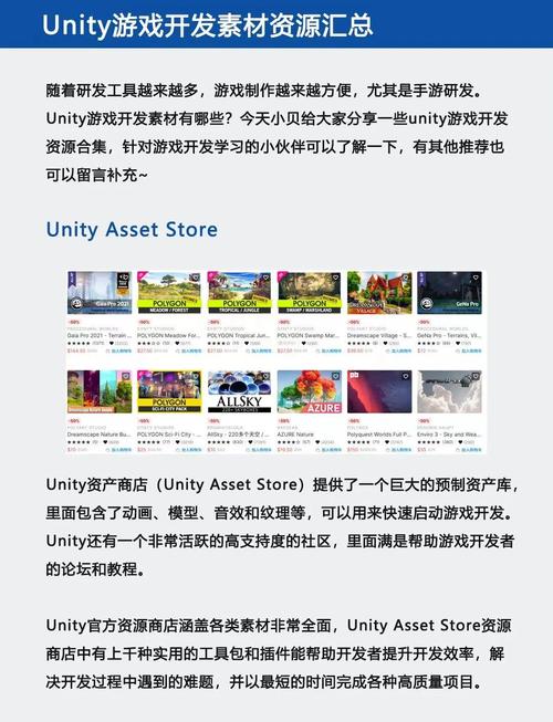 Unity游戏开发宝藏库 开启游戏动漫软件开发的全新篇章